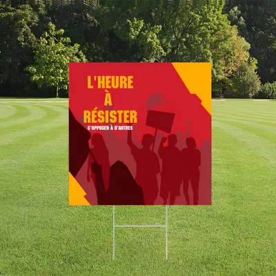 Panneau “Résister”