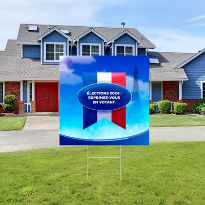 Panneau électoral personnalisé