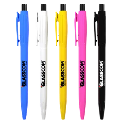 Old Style Retractable Plastic Ball Pen - Imprint Now - IT