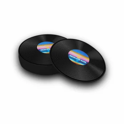 Sottobicchiere in Plastica Morbida a Forma di Disco - Imprint Now - IT