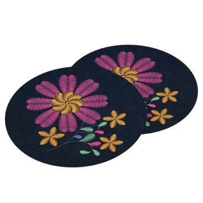 Sottobicchieri ricamati in cotone e lino - Imprint Now - IT