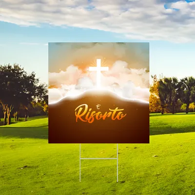 Custom Risen Yard Sign - Imprint Now - IT