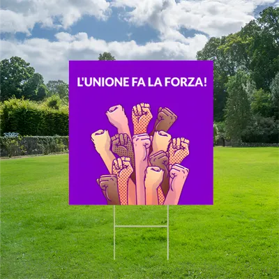 Cartelli da Esterno Personalizzati "Unità"