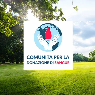 Cartelli da Esterno Personalizzati per Donazioni di Sangue
