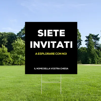 Cartelli da Esterno Personalizzati per Inviti