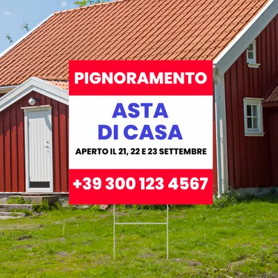 Cartelli da Esterno Personalizzati per Dell'asta Domestica