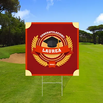 Cartelli da Esterno Personalizzati per Lauree