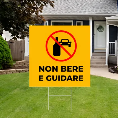 Cartelli da Esterno Personalizzati - Risparmia Acqua