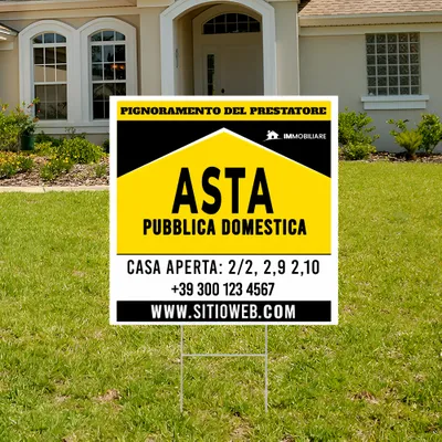 Cartelli da Esterno Personalizzati per i Mutuanti Che Hanno Subito un Pignoramento
