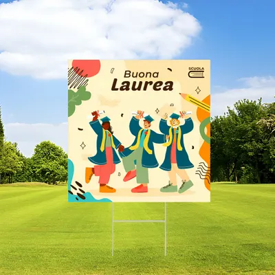 Cartelli da Esterno Personalizzati Happy Graduation