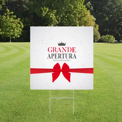 Cartelli da Esterno Personalizzati per Inaugurazione