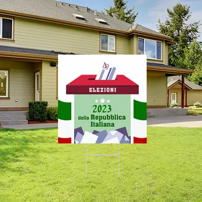 Cartelli da Esterno Personalizzati per Messaggio di Voto