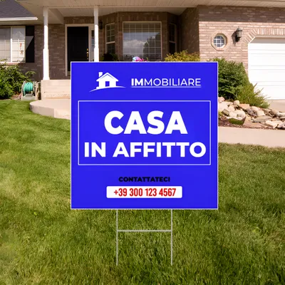 Cartelli da Esterno Personalizzati per Affitto Casa
