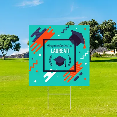 Cartelli da Esterno Personalizzati Congratulazioni per la Laurea