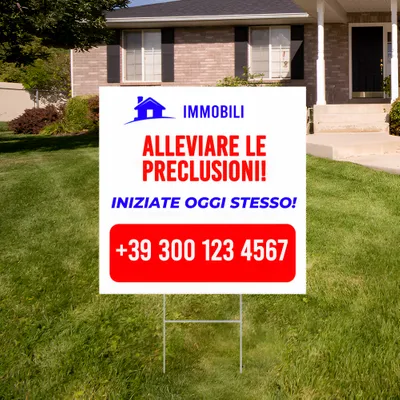 Cartelli da Esterno Personalizzati per Relieve Foreclosure