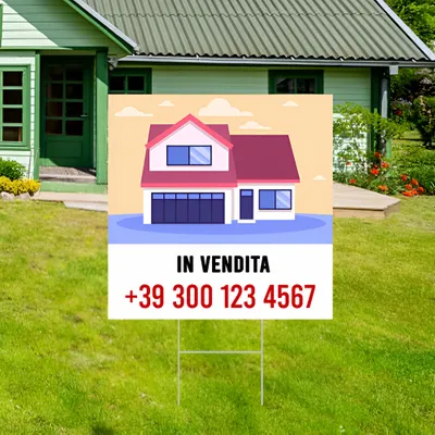 Cartelli da Esterno Personalizzati per Aannuncio di Vendita