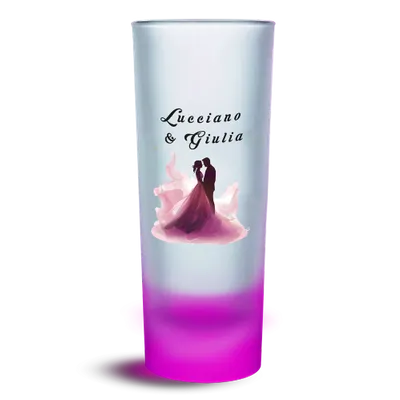 Bicchierino da Shot Alto Satinato con Base Colorata - Imprint Now - IT