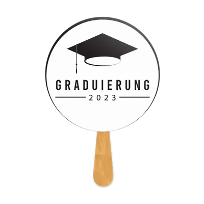 Handfächer für Abschlussfeiern