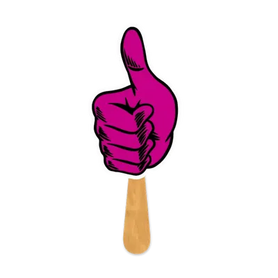 Daumen hoch Handfächer