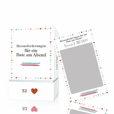 Vollfarbige Rubbelpostkarten