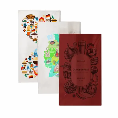 Individuelle Gästehandtuch-Servietten aus Stoff - Imprint Now - DE