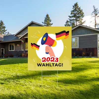 Individuelles Wahlbenachrichtigungs-Gartenschilder