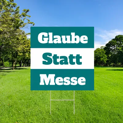 Individuelles Glaubensbotschaft-Gartenschilder