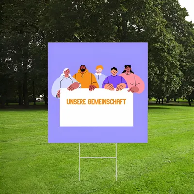 Individuelles Community-Gartenschilder