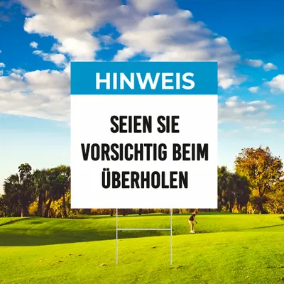 Individuelles Hinweis-Gartenschilder