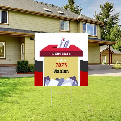 Individuelles Vote Nachricht im Freien Gartenschilder