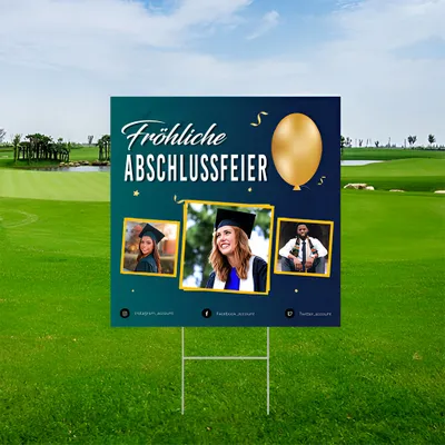 Abschlusszeichen im Freien Gartenschild