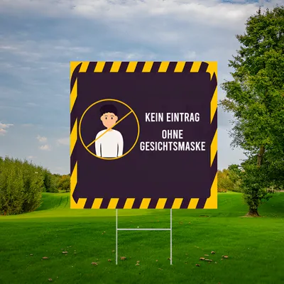 Individuelles Gartenschilder "Zutritt Verboten