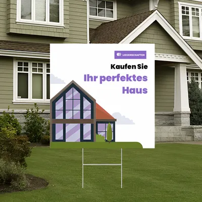 Individuelles Perfect Homes-Gartenschilder