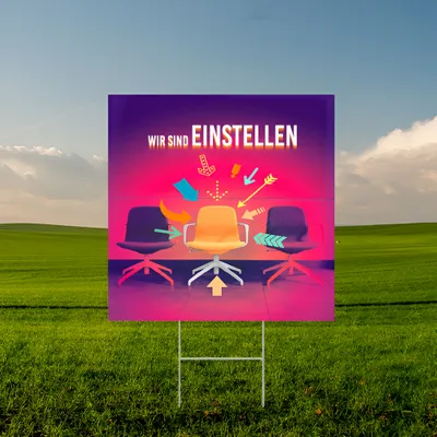 Individuelles Gartenschilder zur Einstellung