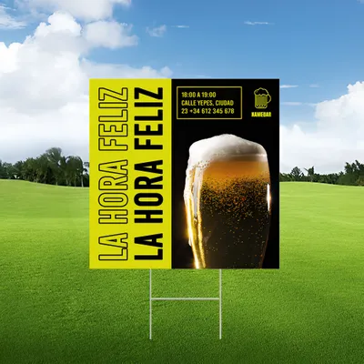 Cartel de Bar de Cerveza Personalizado