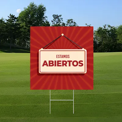 Cartel de Mensaje Abierto Personalizado