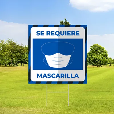 Cartel de Jardin Máscara Facial Personalizada