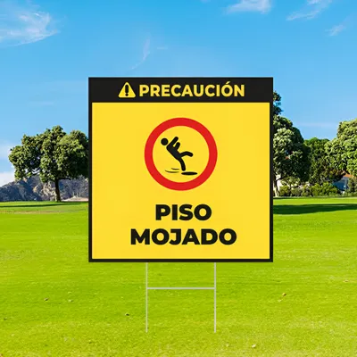 Cartel de Suelo Mojado Personalizado
