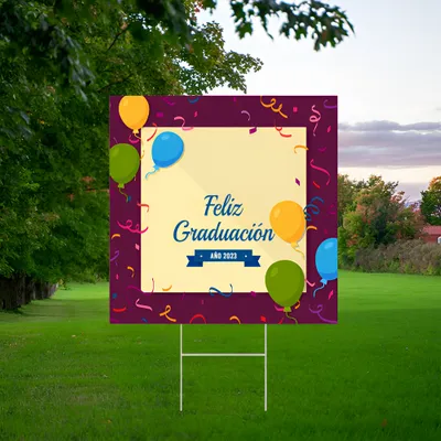 Cartel de Feliz Graduación Personalizado