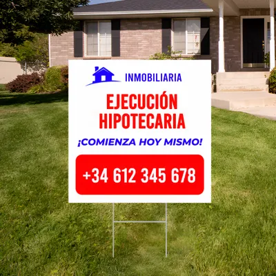 Cartel Personalizado de Alivio de Ejecución Hipotecaria