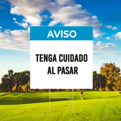 Cartel de Aviso Personalizado