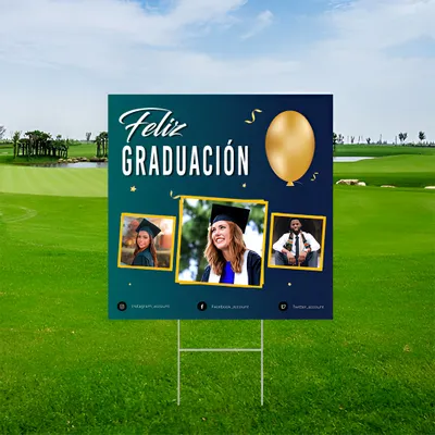 Cartel de Graduación Para Exterior