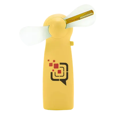 USB handventilator met oplichtend bericht