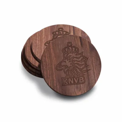 Gepersonaliseerde Handgemaakte Walnoot Onderzetter - Imprint Now - NL