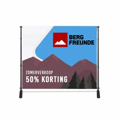 Verstelbare Standaard Banner - Imprint Now - NL