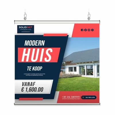 Hangende Klem Bar Banners - Imprint Now - NL