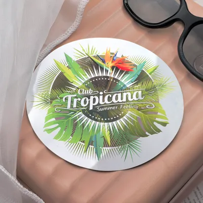 Metallic Silver Paper Stickers - Stealth Promo Co