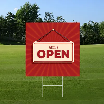 Gepersonaliseerde Open Message Werfbord