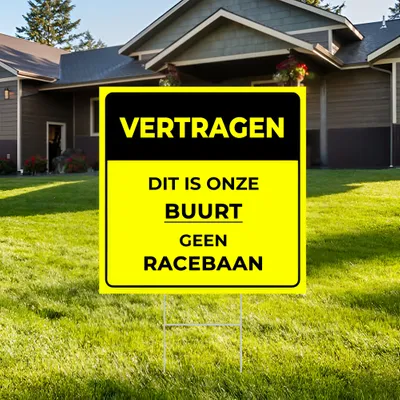 Gepersonaliseerde Slow Message Tuinbord