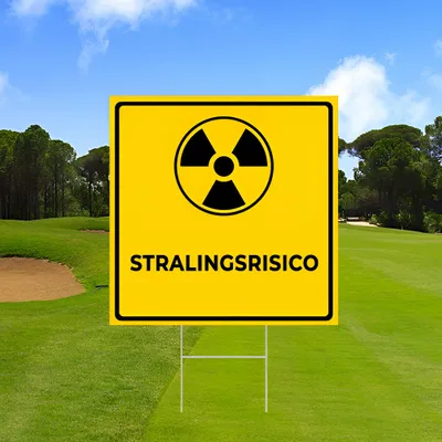 Gepersonaliseerde Stralingsrisico Waarschuwingsbord